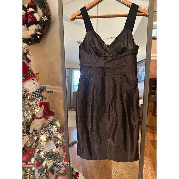 Banana Republic Brown Cocktail Dress Size 0 - Picture 3 of 7